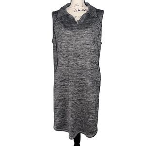 Livi gray athletic sleeveless straight collared dress 18/20
